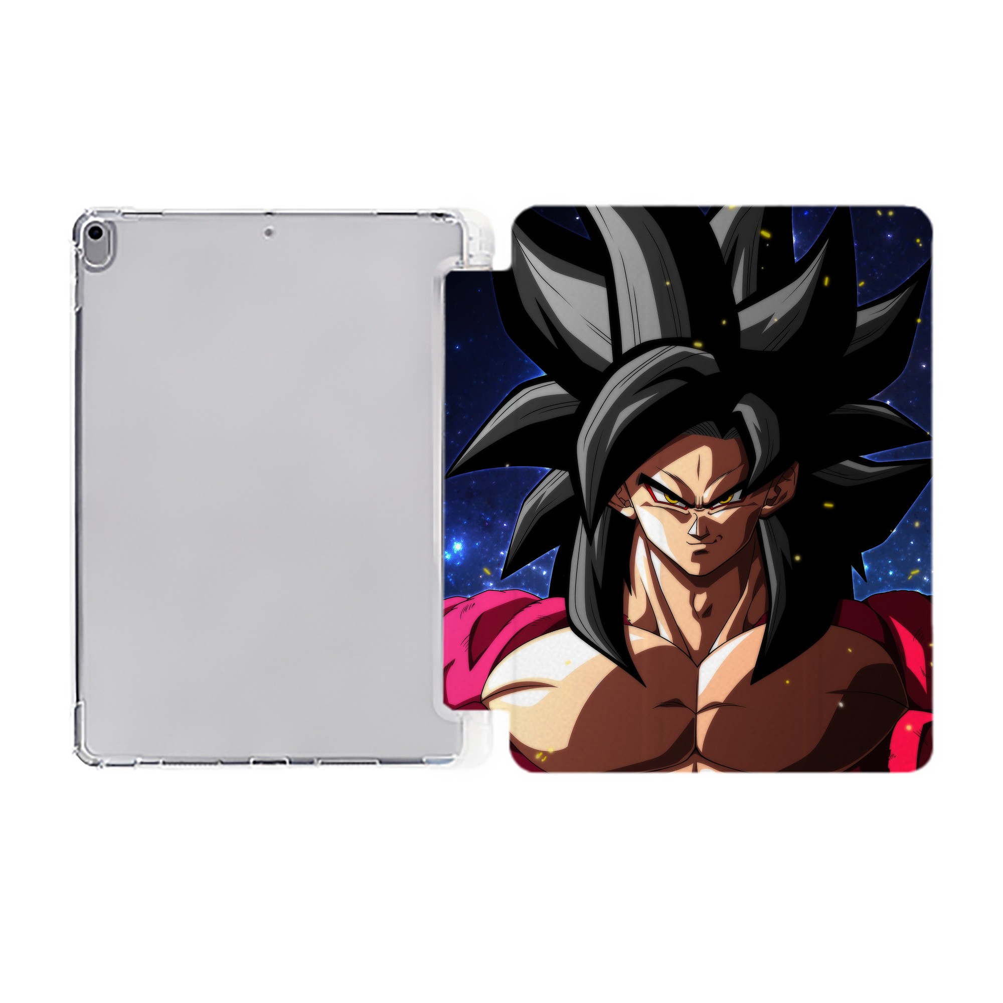 （画像用） ドラゴンボール DRAGON BALL IPad ケース ペン収納付き 三つ折りスタンド PUレザー×シリコン 対応機種9.5/10.5/10.9インチ